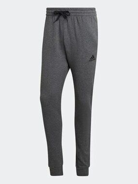 NWT Adidas Men's Essentials Fleece Tapered Pants Dark Grey Heather Size XL